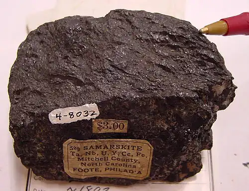 Samarskite.