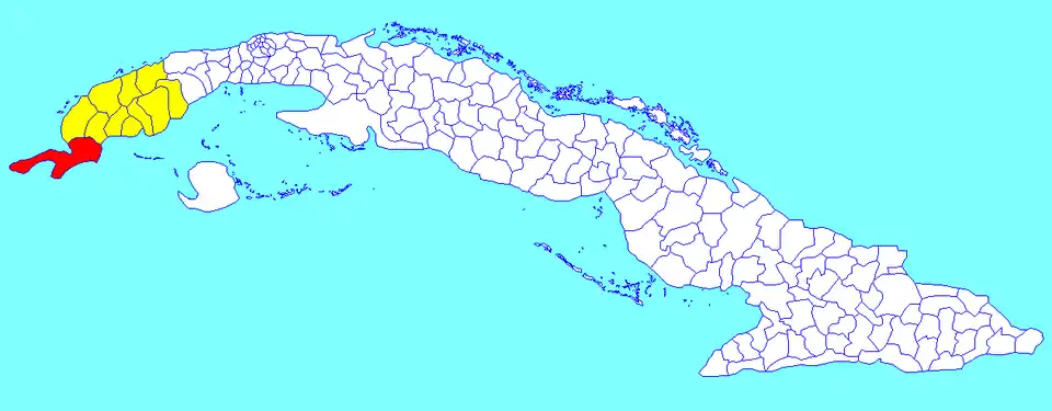 Municipalité de Sandino dans la province de Pinar del Río