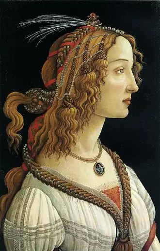 Sandro Botticelli, Portrait de Simonetta Vespucci, vers 1480-1485, Francfort, Musée Städel.