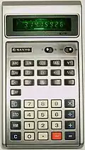 Calculatrice scientifique Sanyo CZ-8127, 1975.