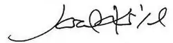 signature de Sarah Kirsch
