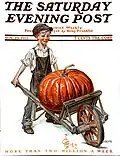 Dessin d'un enfant en couverture du Saturday Evening Post en 1913.