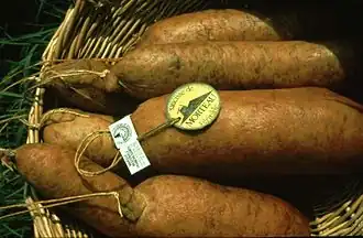 Saucisse de Morteau fumée.