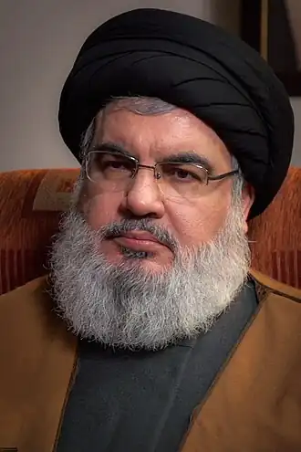 Hassan Nasrallah, secrétaire général du Hezbollah de 1992 à 2024.
