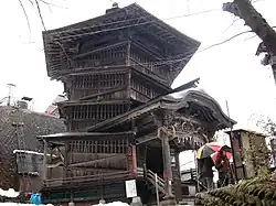 Sazaedō (ja) de Aizuwakamatsu, exemple de « temples-coquillage ».
