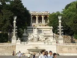 Escaliers du Pincio, vue d'ensemble.