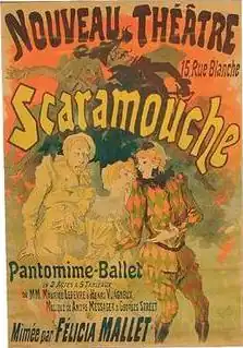 Affiche du ballet Scaramouche, par Jules Chéret, 1891.
