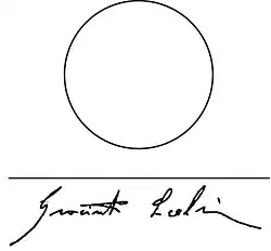signature de Giacinto Scelsi