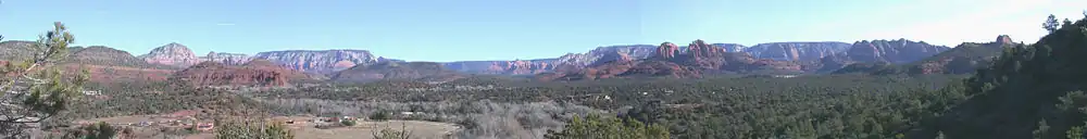Vue panoramique des environs de Sedona.