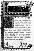 Première page du roman Les Sept Frères.