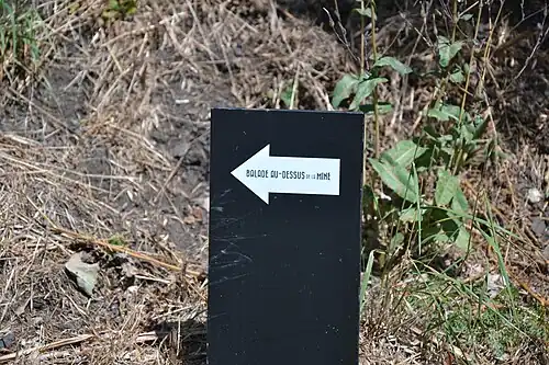 Le sentier d'interprétation de la mine à Lavaveix.