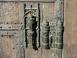 Serrure de l'hôtel de ville de Mons en Belgique.