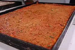 Pizza Sfincione de Palerme en Sicile (cuisine sicilienne).