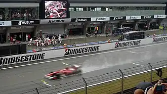 Vue depuis la tribune principale