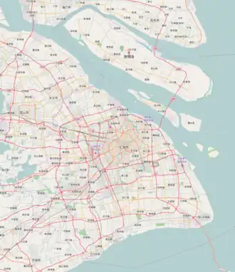 voir sur la carte de Shanghai