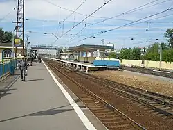 La gare de Chtcherbinka se trouvant sur la ligne Moscou-Koursk.