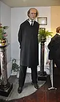 Mannequin de cire à l'effigie de Moriarty, exposé dans le Sherlock Holmes Museum à Londres.