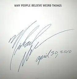 signature de Michael Shermer