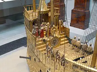 Salle 38. Nef de Charles Quint, Augsbourg, vers 1585.