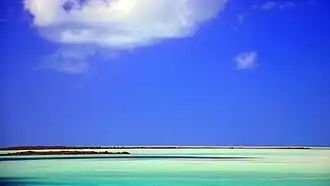 Rivage de l'île de North Caicos.
