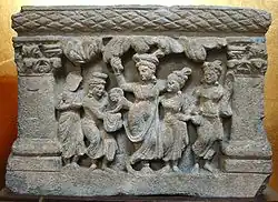 Naissance du Bouddha dans le bois sacré – art du Gandhara, IIe – IIIe siècle apr. J.-C.