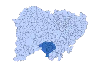Localisation de Comarque de Sierra de Francia