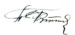 signature de Pavel Fitine