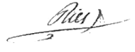 signature de Franz Anton Ries