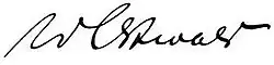 signature de Wilhelm Ostwald