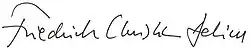 signature de Friedrich Christian Delius