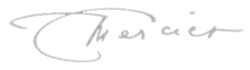 signature de Claude Mercier