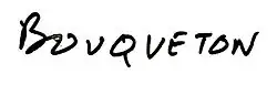 signature de Marcel Bouqueton