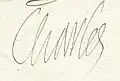 Signature de Charles IX