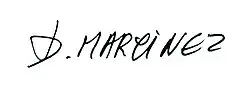 signature de Denis Martinez