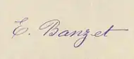 signature d'Émilie Banzet