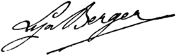 signature de Lya Berger