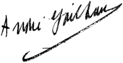 Signature d'André Gailhard