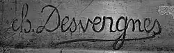 signature de Charles Desvergnes