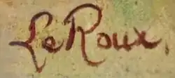 signature de Constantin Le Roux
