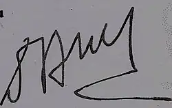signature de Djamel Amrani