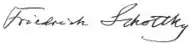 signature de Friedrich Schottky