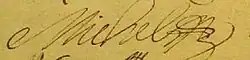 signature de Guillaume Michel (compositeur)
