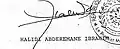 Signature de Ibrahim Halidi Abderemane