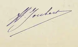 signature de Charles Joubert