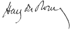 signature de Henry du Roure