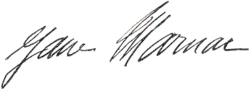 signature de Jane Marnac