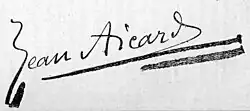 signature de Jean Aicard