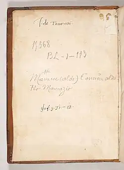 signature de Jean de Tournes (père)