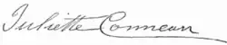 signature de Juliette Conneau