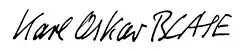 signature de Karl Oskar Blase